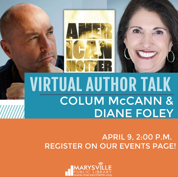 Image for event: Virtual Author Talk: Colum McCann &amp; Diane Foley